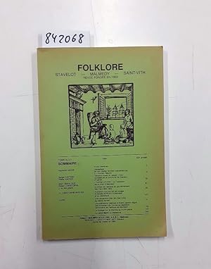 Folklore Stavelot - Malmedy - Saint-Vith, Tome XLVIII, année 1984
