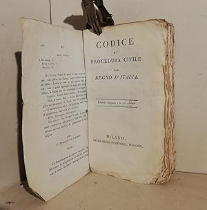 Codice di procedura civile pel Regno d'Italia. Edizione originale e la sola ufficiale