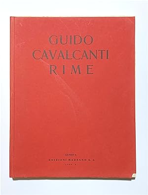 Guido Cavalcanti Rime. Edizione Rappezzata Fra le Rovine