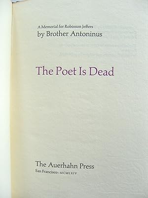 The Poet is Dead