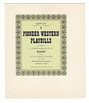 Pioneer western playbills