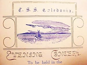Concert Programme /./ S.S. Caledonia /./ September 10, 1909 /./ In Aid Of / The / Sailors Widows ...