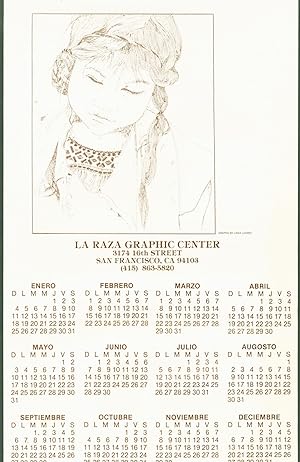 La Raza Graphic Center (broadside calendar)