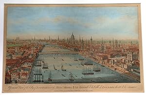 A GENERAL VIEW OF THE CITY OF LONDON NEXT THE RIVER THAMES / VÜE GÉNÉRALE DE LA VILLE DE LONDRES ...
