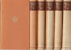 Goethes Werke; Im Auftrag der Goethe-Gesellschaft herausgegeben; Ausgabe in sechs (6) Bänden; (Re...