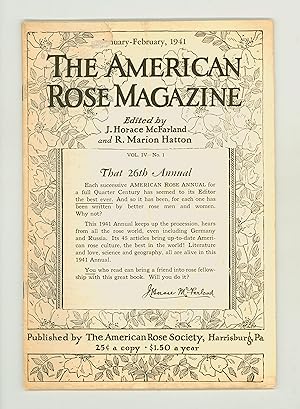 American Rose Magazine, Jan - Feb 1941, Mildew Control, Fungicides, Insecticides, Growing Tips, R...