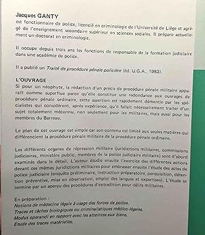 Précis de procédure pénale militaire (Droit) (French Edition)