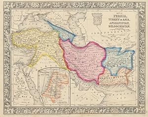 Map of Persia, Turkey in Asia, Afghanistan, Beloochistan