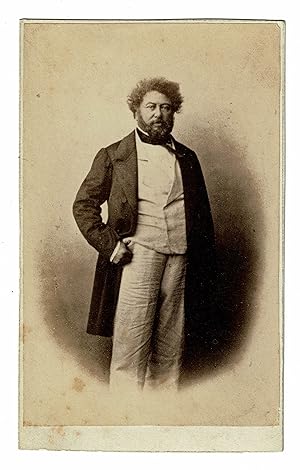 Portrait photographique original d'Alexandre Dumas