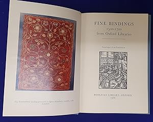 Fine Bindings 1500-1700 from Oxford Libraries : Catalogue of an Exhibition.