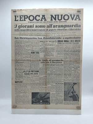 L'Epoca nuova. Organo centrale del Fronte della Gioventu'. Anno I. N. 1. Milano 26 aprile 1945
