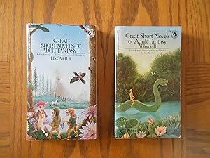 Lin Carter Collectible Ballantine Adult Fantasy Series Two (2) Paperback Book Lot, including: Gre...