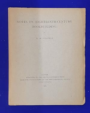 Notes on Eighteenth-Century Bookbuilding.