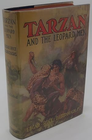 TARZAN AND THE LEOPARD MEN [Signed Presentation Copy with original photo of Burroughs]