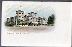 Vintage 1907 Unused Color Postcard of Casa Loma Hotel , Redlands California