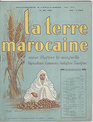 "LA TERRE MAROCAINE" N°7 du 15/05/1928 / couverture illustrée par P. NÉRI