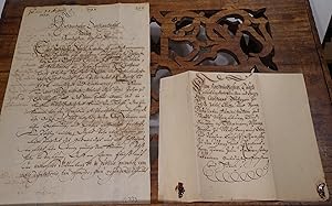 Schöner Brief eines Johann Eberhardt, der den Herzog Christian I. von Sachsen-Merseburg (1615-169...