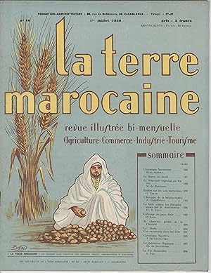 "LA TERRE MAROCAINE" N°10 du 01/07/1928 / couverture illustrée par P. NÉRI