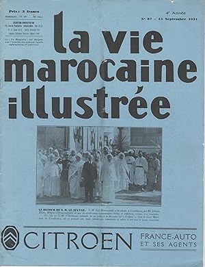 "LA VIE MAROCAINE ILLUSTRÉE" N°87 du 15/09/1931
