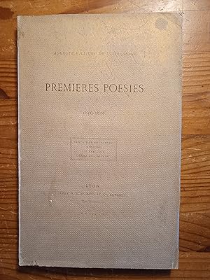PREMIERES POESIES 1856-1858 Fantaisies nocturnes - Hermosa - Les préludes - Chant du Calvaire