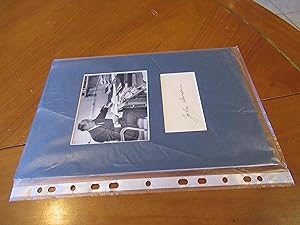Signature And Photograph Of John Bardeen Mounted In Mat Board