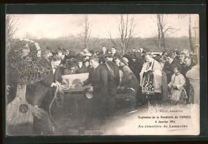 Ansichtskarte Lamarche, Explosion de la Pudrerie de Vonges 1914