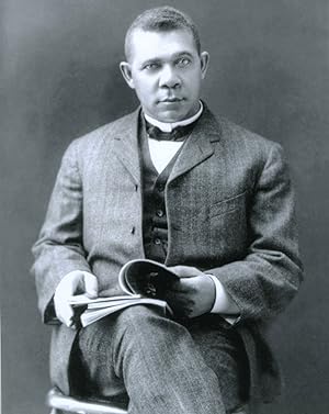 Booker T. Washington, Autograph of, with photo