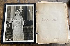 1936 MUSIC SCRAPBOOK WITH PHOTOS, PROGRAMS AND CLIPPINGS OPERA, SYMPHONY, MUSICIANS, BALLET RUSSE
