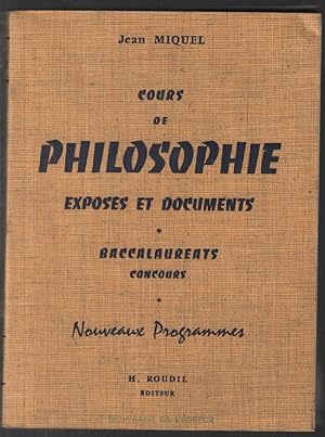 Cours de philosophie : exposés et documents