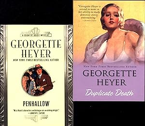 Penhallow / A Country House Mystery, AND Duplicate Death (TWO UNREAD GEORGETTE HEYER TRADE PAPERB...
