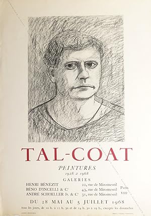 TAL-COAT. Peintures 1928 à 1968. (Affiche d'exposition / exhibition poster).