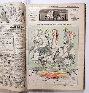 L'ECLIPSE.Journal hebdomadaire, politique, satirique et illustré. Numéro 219 (5 janvier 1873) au ...