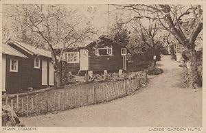 Bryn Corach Ladies Garden Huts Antique Welsh Postcard