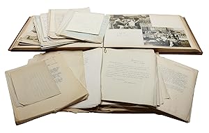 Collection of autograph letters, signed menus, photographs and other ephemera, assembled for Pene...