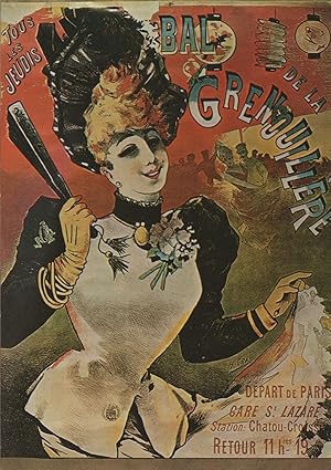 Danse Et Magie Bal Grenouillere French Theatre Poster Postcard