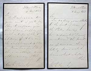 Two Hand Written Letters Signed ("John E. Sowerby") to 'Geo. E. Frese Esq.