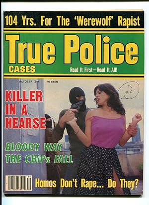 TRUE POLICE CASES-1981-OCTOBER-GUN ATTACK COVER VG