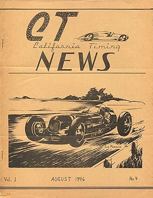 CT - California Timing News #4 8/1946-Gus Maanum cover-Gardena Bowl-FN