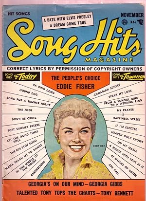 SONG HITS NOV 1956-DORIS DAY TONY BENNETT-DATE W/ ELVIS VG