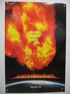 ARMAGEDDON-ADVANCE-1998-ORIG POSTER-ONE SHEET EX/NM