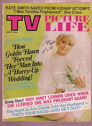 TV PICTURE LIFE SEPT 1969- YOUNG GOLDIE HAWN-KATE SMITH VG