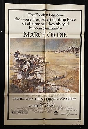 MARCH OR DIE-1977-ONE SHEET G