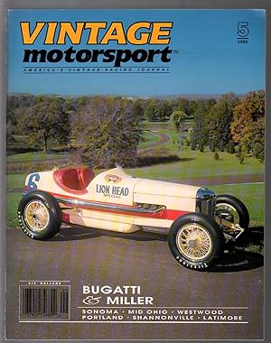 Vintage Motorsport 9/1990-vintage racing pic & info-historic race cars pix-NM