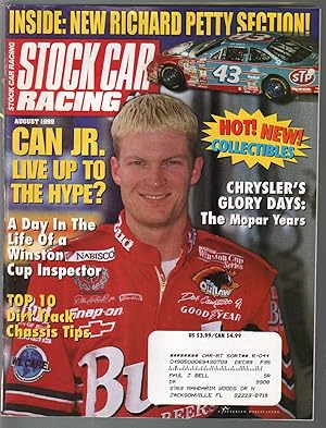 Stock Car Racing 8/1999-Dale Jr cover & story-Chrysler Mopar-NASCAR-VG/FN