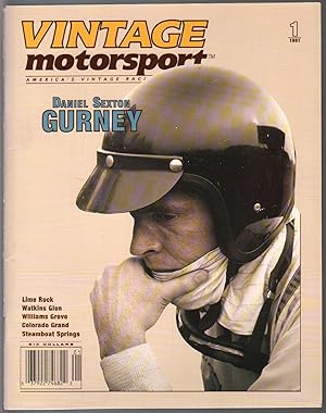 Vintage Motorsport 1/1191-Dan Gurney-Watkins Glen-Lime Rock-pix-info-NM