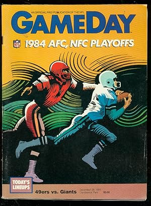 NFL PLAYOFF PROGRAM SF 49ers VS NY GIANTS FOOTBALL-1984 FN
