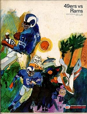 SAN FRANCISCO 49ERS VS L.A. RAMS 11/5/1967 PRGM-NFL VG