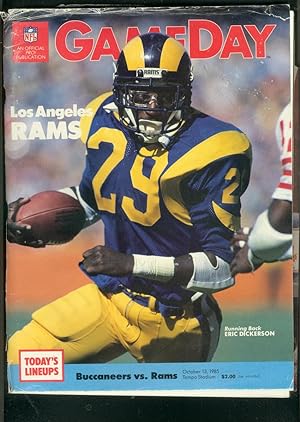 RAMS v BUCCANEERS OFFICIAL NFL PROGRAM 10/13/1985-TAMPA FR