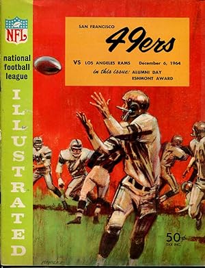 SAN FRANCISCO 49ERS VS LOS ANGELES RAMS 1964-NFL-RARE VG
