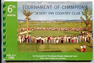 6th Tournament Of Champions Golf Program April 24-27 1958